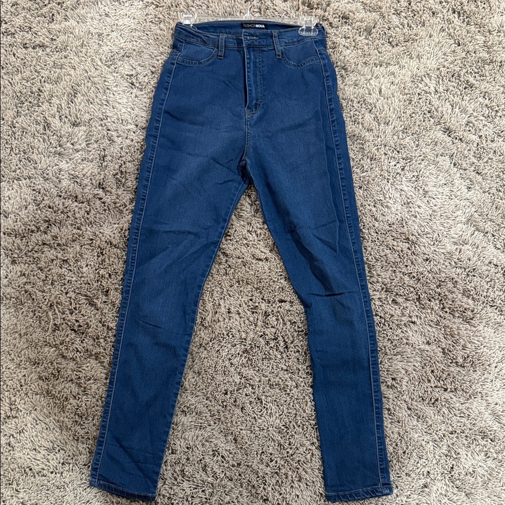 Fashion Nova High Rise Blue Jeans
